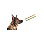 KARLIE Halsband BUFFALO ULTRA 2.0 40cm 20mm hellgrün bisquit unterlegt für Hunde