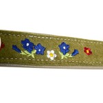 KARLIE Hundehalsband FILZHALSBAND ENZIAN BY HEINO grün 35cm 24mm