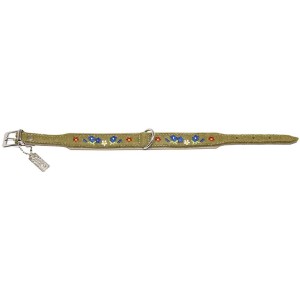 KARLIE Hundehalsband FILZHALSBAND ENZIAN BY HEINO grün 60cm 40mm