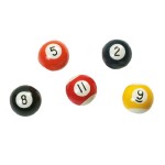 FLAMINGO Spielzeug MOOSGUMMIBALL Poolbillard-Ball 6,5cm...