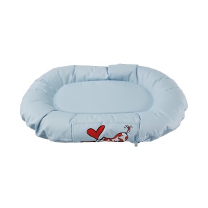 KARLIE Bett MONTENEGRO KISSEN hellblau Polyurethan 120cm für Hunde