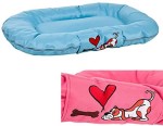 KARLIE Bett MONTENEGRO KISSEN hellblau Polyurethan 120cm für Hunde