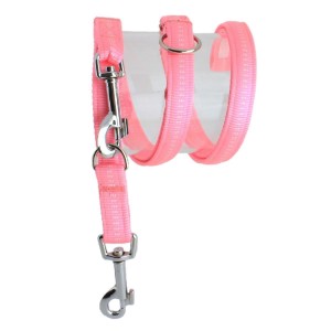 KOCH Leine NYLONLEINE mit Kennfäden gepolstert 15mm 300cm Farbe Rosé für Hunde