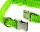 DINOLEINE Halsband KLICK-HALSBAND Polyester 8mm Größe S/30-45cm Hunde Neongrün
