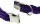 DINOLEINE Halsband KLICK-HALSBAND Polyester 11mm Größe S/30-45 cm für Hunde Lila