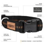KOCH Halsband KLICK-HALSBAND UNI 20mm 35-55cm gepolstert Farbe Braun für Hunde