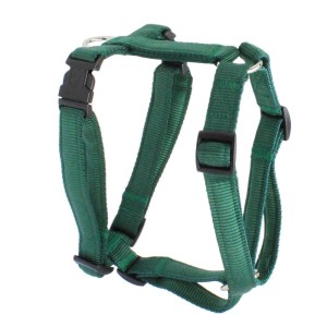 KOCH Geschirr NYLON-GESCHIRR UNI 20mm 45-60cm gepolstert Farbe Grün für Hunde