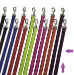 KARLIE Führleine VINTAGE Leder Violett 22mm 200cm...