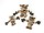 KARLIE Spielzeug BÄR MIT SEIL Rassel Senior dog toy 29cm mit dognip für Hunde