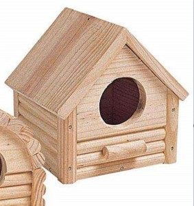 KARLIE Wonderland Zubehör HOLZHAUS 15 x 15 x 17cm für Kleintiere