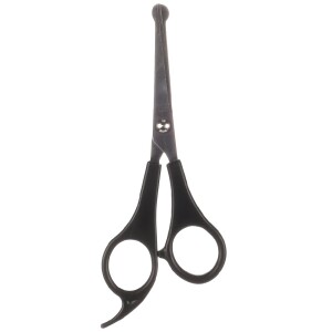FLAMINGO Trimmschere GREY LINE NASE-OHR-PFOTENSCHERE 15cm Drehknopf
