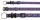 TRIXIE Halsband Modern Art PAWS S-M 35-55 cm/20 mm blau für Hunde