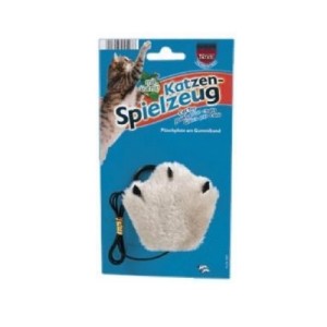 TRIXIE Katzenspielzeug Plüschpfote am Gummiband Catnip 7 cm / 55 cm sortiert