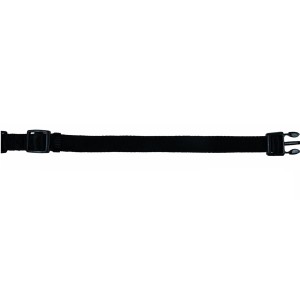 TRIXIE Halsband Softline S-M 30 - 45 cm/15 mm Nylon Schwarz für Hunde
