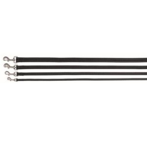 TRIXIE Führleine Softline Reflect Stripe Leine M-L 1,00m/20mm schwarz Hunde