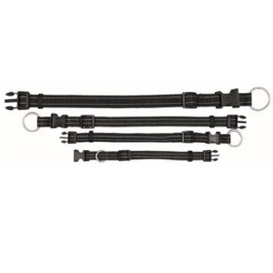 TRIXIE Halsband Softline Reflect Stripe XS-S 22-35 cm/15 mm schwarz für Hunde