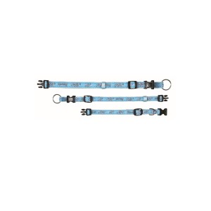 TRIXIE Halsband Modern Art SPORTDOG M-L 35-55 cm/20 mm hellblau/blau für Hunde