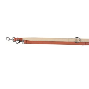 TRIXIE Leine Bovini V-Leine Büffelleder L-XL 2,00 m/25 mm terrakotta für Hunde