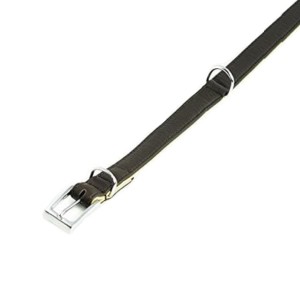 TRIXIE Halsband Bovini Büffelleder M 36-42 cm/20 mm braun für Hunde