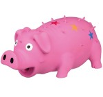 TRIXIE Spielzeug grunzendes SCHWEIN mit Sternen Latex 16cm sortiert für Hunde