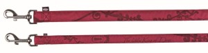 TRIXIE Leine HUNDEKÖNIG Elegance M-L 1,00 m/20 mm bordeaux für Hunde
