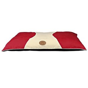 TRIXIE Kissen OVALA 60 x 45 cm Polyester kuschelweich rot/creme für Hunde