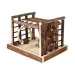 TRIXIE Kleintierspielzeug Natural Living Spielplatz Lasse...