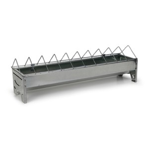 BEEZTEES Futternapf METALLNAPF 50 x 13 x 15 cm für Geflügel