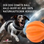 HOFMAN ANIMAL CARE Hundespielzeug Dog Comets SWIFT TUTTLE Orange Ball 6cm Naturkautschuk